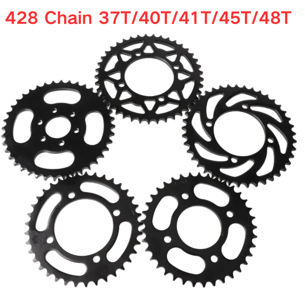 Motorcycle Gear Ratio - 428 Link 37T/40T/41T/45T/48T Motorbike Back Sprocket